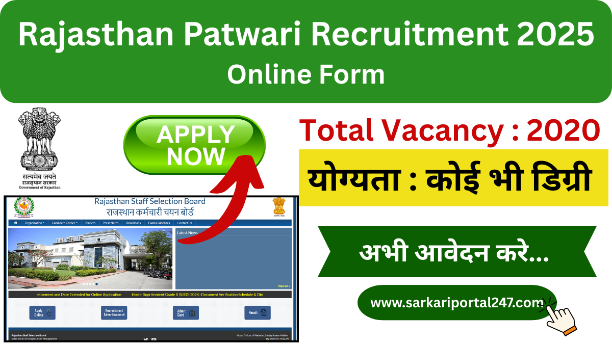 Rajasthan Patwari Recruitment 2025